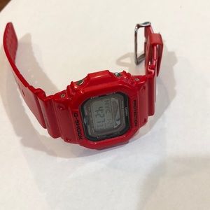 Red G-shock digital watch (Model: Glx 5600)